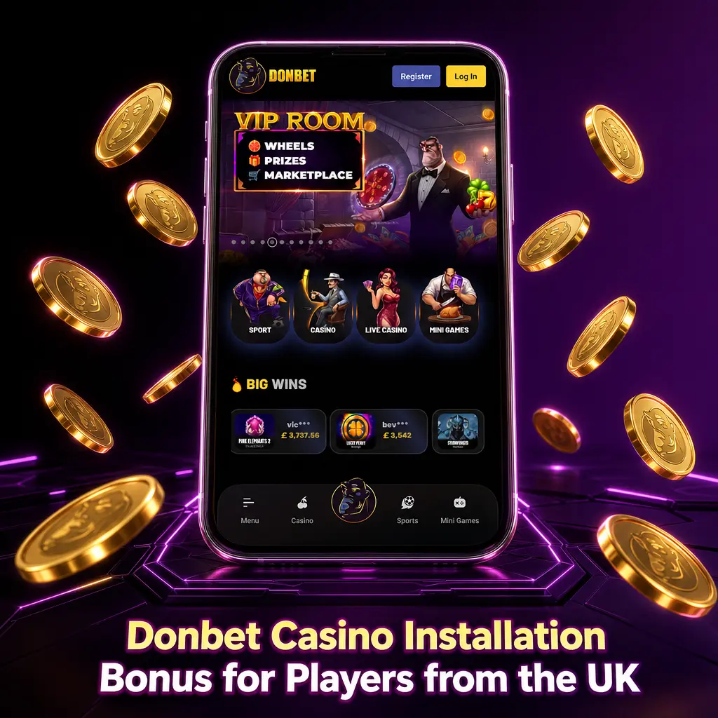 Donbet Casino installation bonus for UK players
