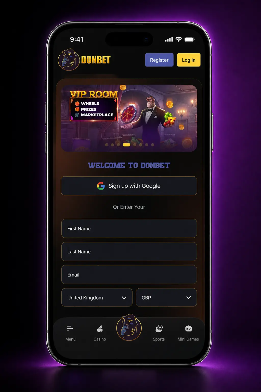 Donbet Casino bonus claiming steps