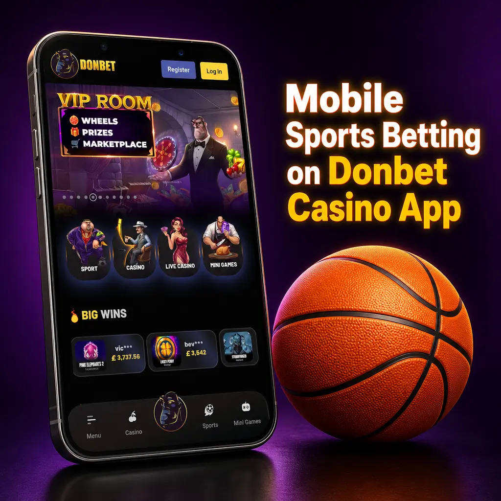 Donbet Casino betting app showing live sports markets